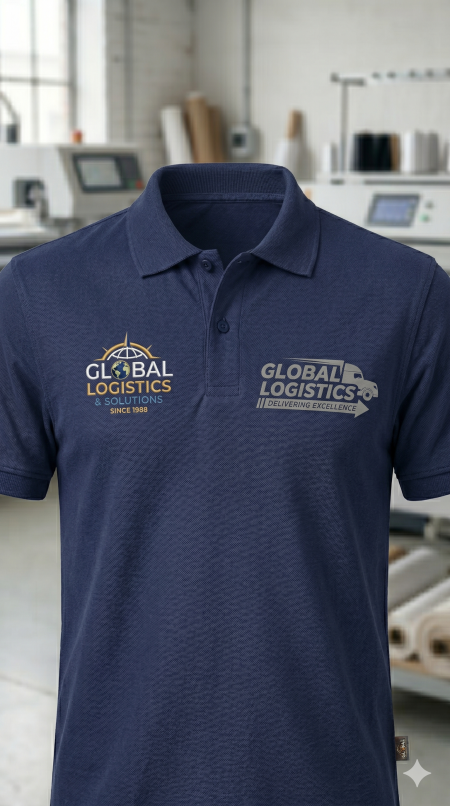 Lacivert iş tişörtü polo yaka